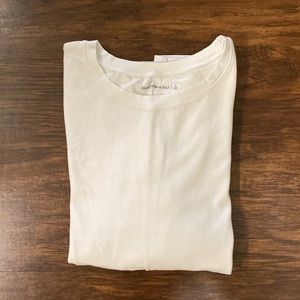 A&F White Long Sleeve Shirt